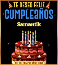 GIF Te deseo Feliz Cumpleaños Samantik